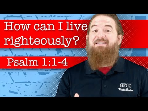 How can I live righteously? - Psalm 1:1-4