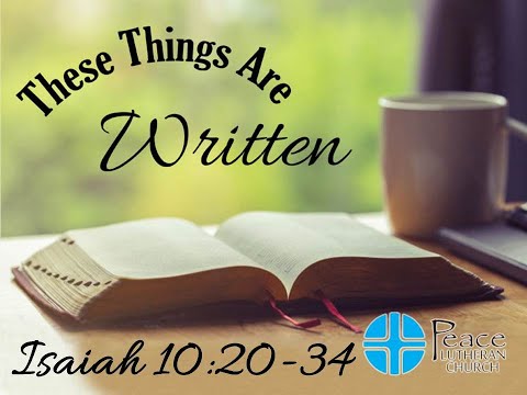 TTAW - Isaiah 10:20-34