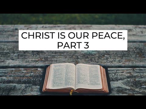 Christ Is Our Peace, Part 3 - Ephesians 2:15-16 (Pastor Robb Brunansky)