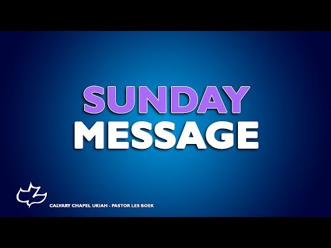 John 9:9-41   -   Pastor Les Boek   -   Sunday 11/29/20