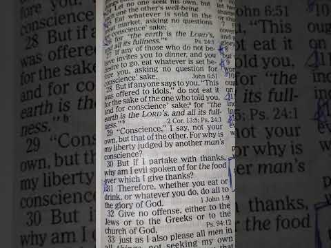 Start your day with "Good Morning Scripture!" ???? ☕️ [1 Corinthians 10:25-31]