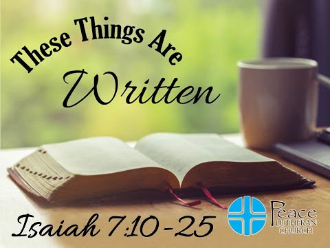 TTAW - Isaiah 7:10-25