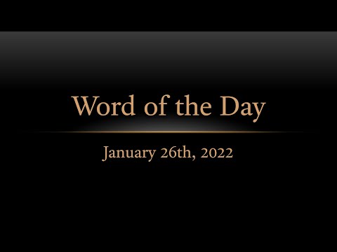 TURFJC Word of the Day for January 26th, 2022: 2 Kings 14:26