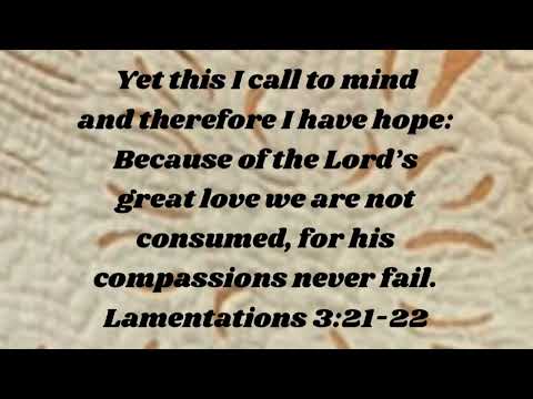 Lamentations 3:21-22