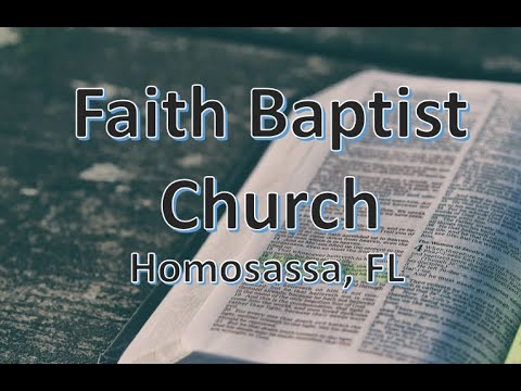 Pastor John McLean - Holiness to the Lord- Exodus 28:36 - Faith Baptist Homosassa