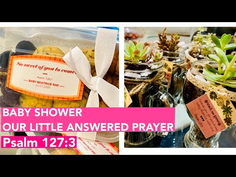 BABY SHOWER OUR LITTLE ANSWERED PRAYER Psalm 127:3