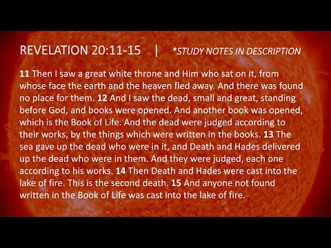 Revelation 20:11-15 | Revelation Bible Study