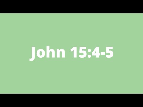 John 15:4-5 (ESV)