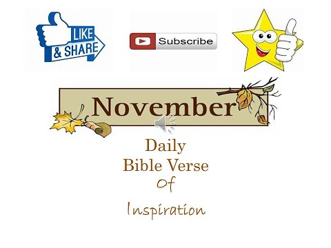 NOVEBER Daily Bible Verse Of Inspiration: Philippians 4:8