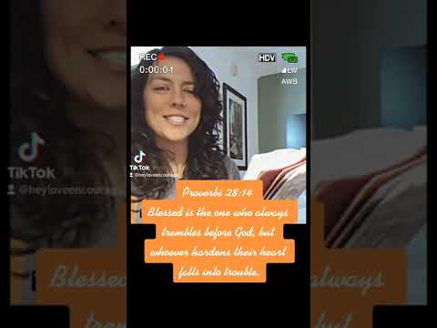 Proverbs 28:14 How I allow the HolySpirit to apply Gods word to my Everyday life! Christian