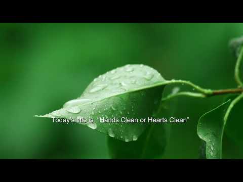 Hands Clean or Hearts Clean (Mark 7:14-15 , 17-23)  Mission Blessings