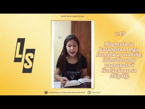 2021 March 24 - LIVING STREAMS: Psalms 104:10-13