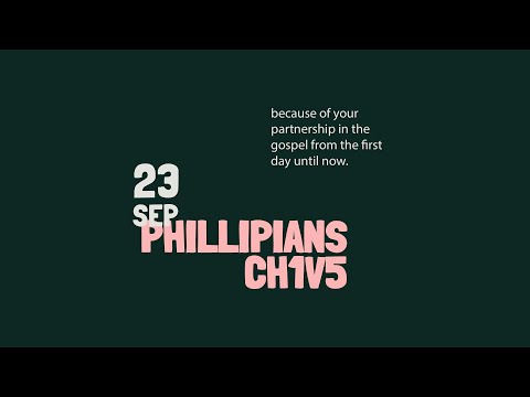 Daily Devotional with Charlie Jones // Philippians 1:5
