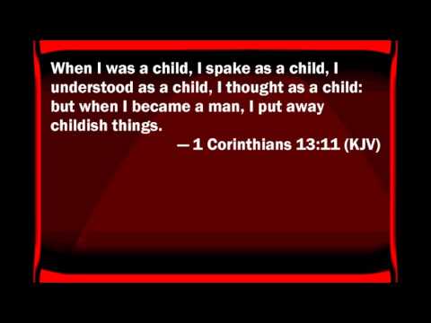 1 Corinthians 13:11