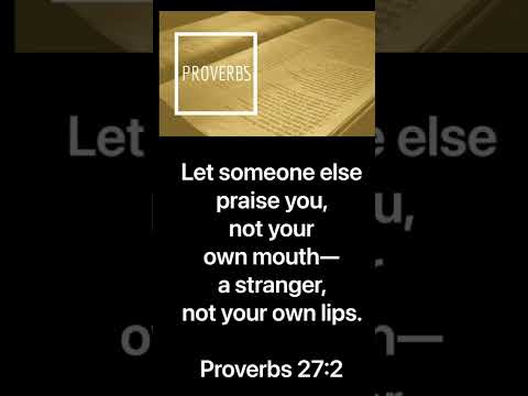 Proverbs 27:2