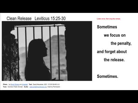Leviticus 15:25-30   Clean Release
