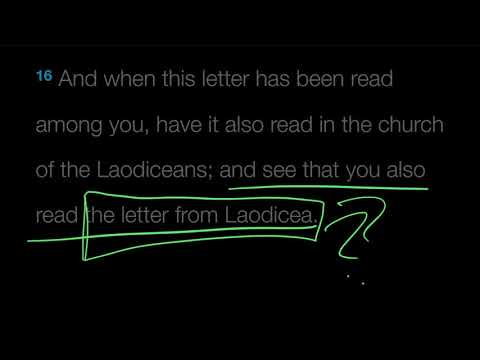 Verse by Verse: Colossians 4:16
