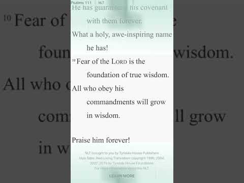 #psalms 111:10-112:1 #fearofgod #fearofthelord #is #the #beginning #of #wisdom