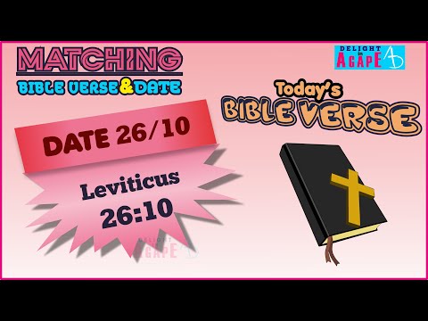 Date 26/10 | Leviticus 26:10 | Matching Bible Verse - Today's Date | Daily Bible verse