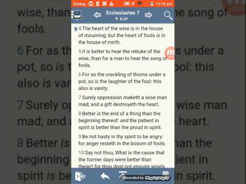 ECCLESIASTES 7:4