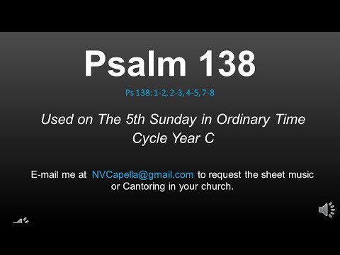 Psalm 138: 5th Sunday in Ordinary Time, Year C - In the sight of the angels - Nicolas Viyof