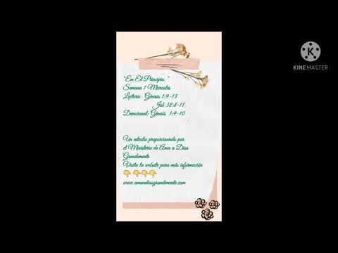 Lectura:  Génesis 1:9-13 Job 38:8-11  Devocional: Génesis  1:9-10