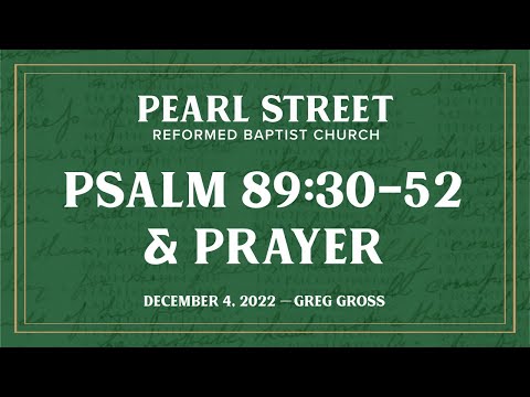 Psalm 89:30-52 & Prayer