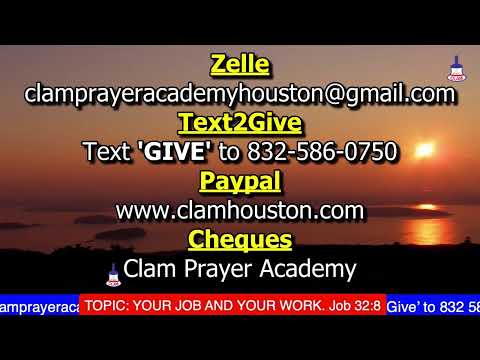 YOUR JOB AND YOUR WORK. Job 32:8