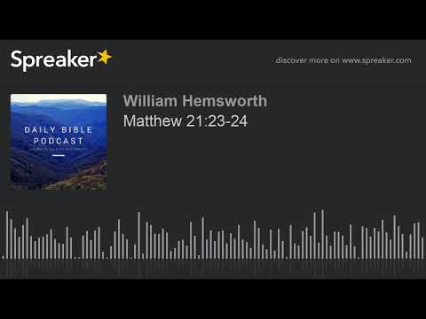 Matthew 21:23-24