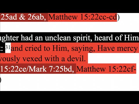 301. My daughter is demon possessed! Matthew 15:22, Mark 7:26