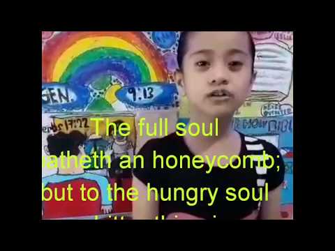 #Bibleversevideo #thethreestudious Proverbs 27:7 Kawikaan 27:7