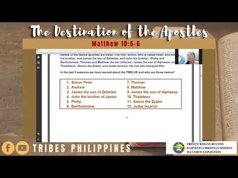 THE DESTINATION OF THE APOSTLES | Matthew 10:5-6 | TRIBES QATAR