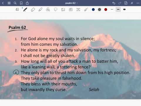 Psalm 62:4 Memorization