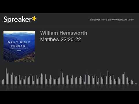 Matthew 22:20-22