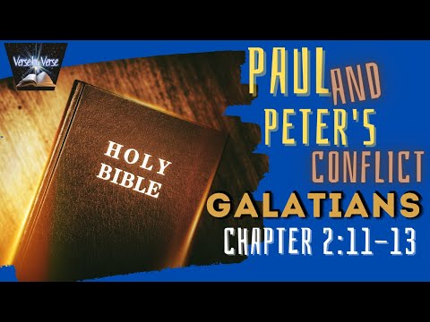Paul and Peter's conflict (Galatians 2:11-13)