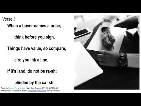 Leviticus 27:16-25  Think Before You Sign