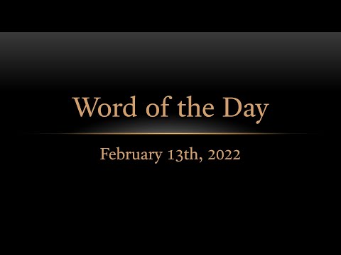 TURFJC Word of the Day for February 13th, 2022: Psalms 74:12
