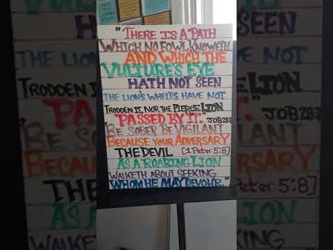 Job 28:7,8 + 1 Peter 5:8 Sung To Tune -" O How I Love JESUS "  (Music Composer- unknown)