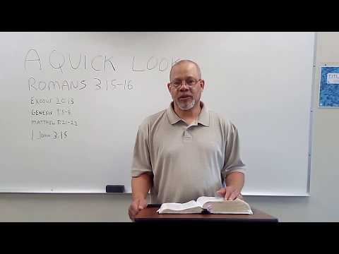 Romans 3:15-16: A Quick Look (Biblical perspective on Mass shootings)