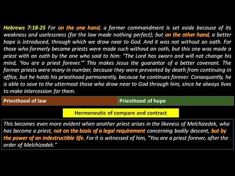Hebrews 7:18-25