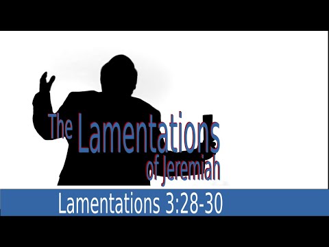 The Lamentations of Jeremiah 3:28-30 Be Full of Reproach