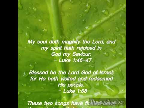 Songs Of Praise....  Luke  1:46-47