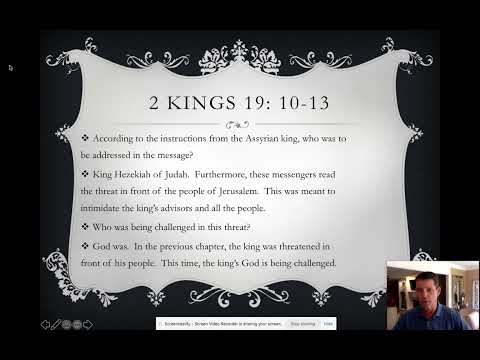 God Hears (2 Kings 19: 10-19;32-34)