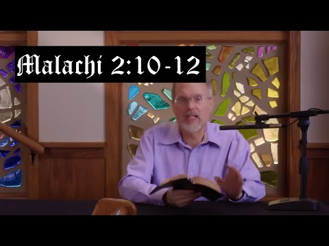 The Burden of Malachi 2:10-12 Awake and Aware