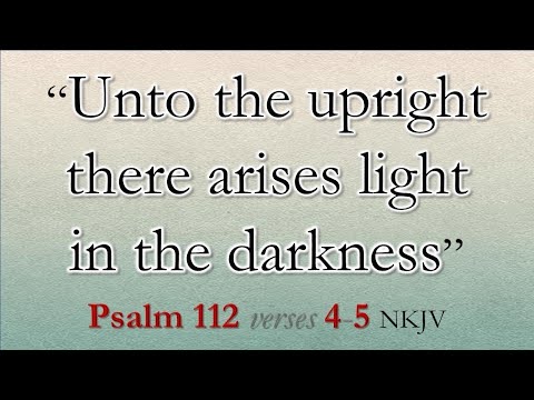 PSALM 112:4-5 - UNTO THE UPRIGHT - MUSIC "Waltz in Low Light" Nat Keefe & Hot Buttered Rum