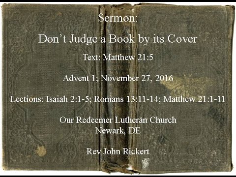 Matthew 21:5 Don't Judge a Book by its Cover