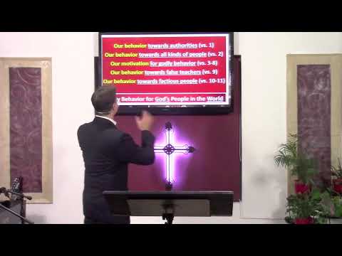 Godly Behavior for God's People in the World (Titus 3:1-11) Dr. Andrew Vuksic