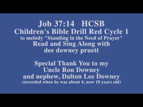 Job 37:14 HCSB Children's Red Cycle 1