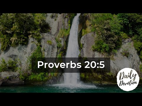 Daily Devotion || 07.10.2020 || Proverbs 20:5 || Rev. Dawson Selvarajan