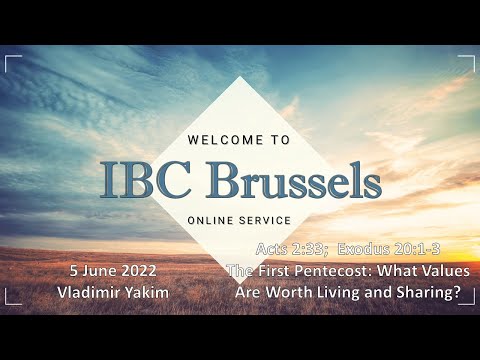 The first Pentecost: What values are worth living and sharing? - Acts 2:33 and Exodus 20:1-3